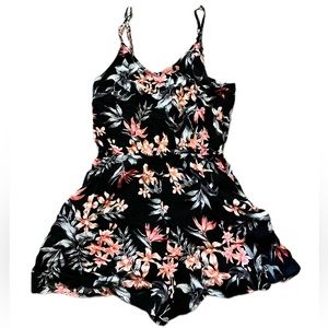 Floral print romper